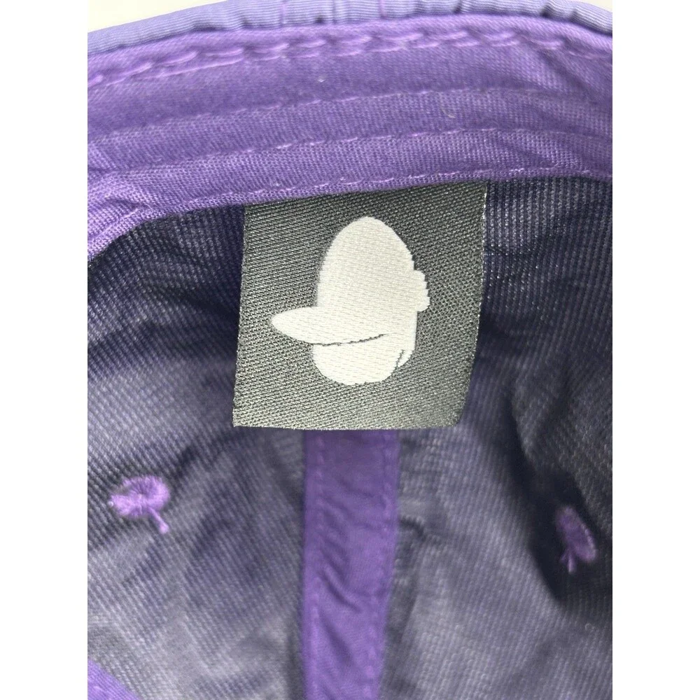 Puka Walts Hat Purple Nylon Unstructured Camper Cap Adjustable Buckle Strap